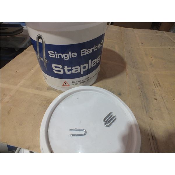 1 Pail Of Fencing Staples
