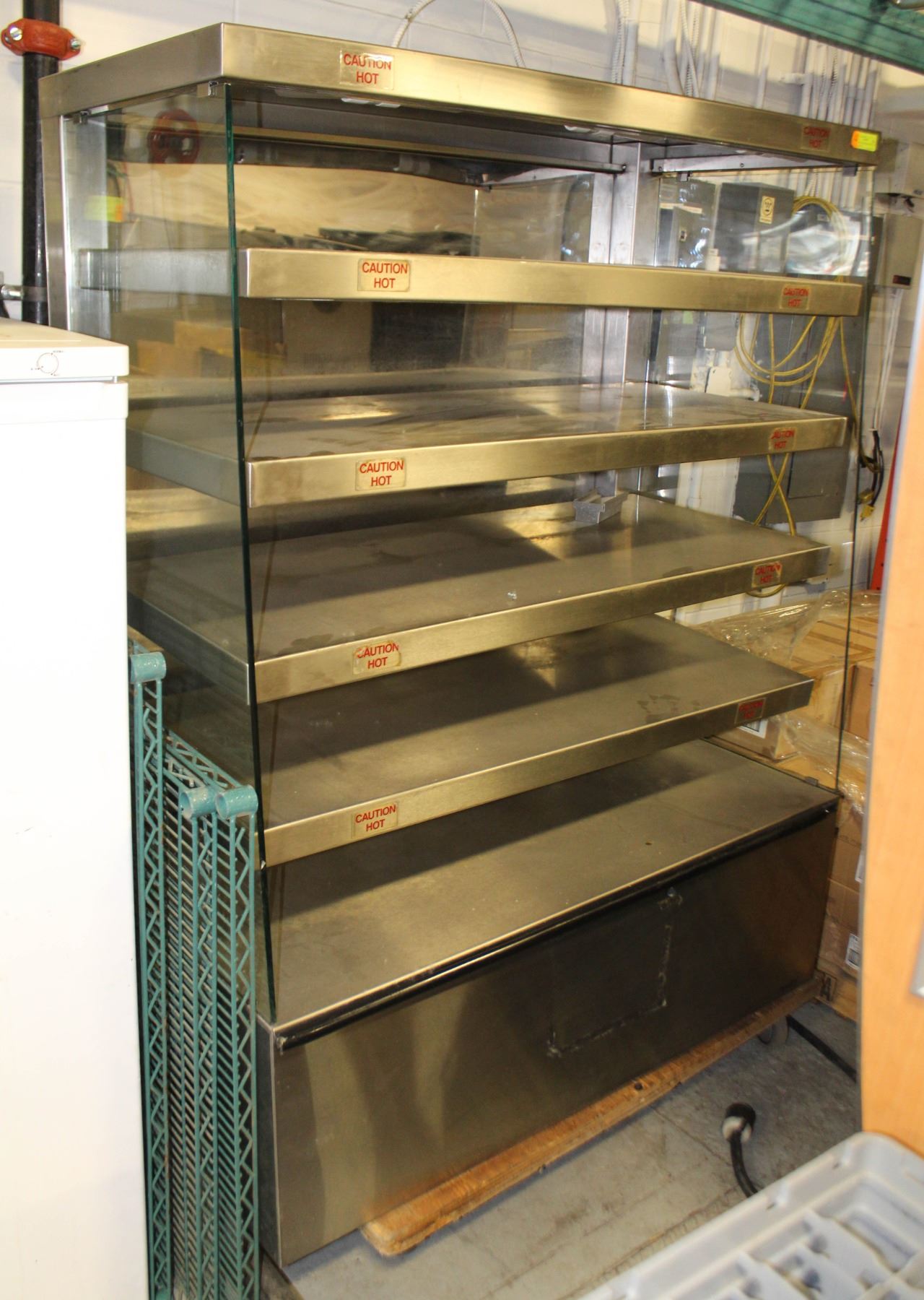 REFCON 5 TIER STAINLESS & GLASS HOT DISPLAY