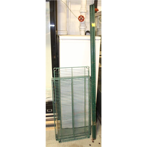 GREEN 3 TIER METRO RACK