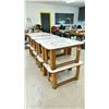 Image 2 : 10 COMMERCIAL 32"W X 18"D X 17"H WOODEN RISER BENCHES *MUST TAKE ALL*