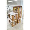 Image 2 : 5 COMMERCIAL 32"W X 18"D X 17"H WOODEN RISER BENCHES *MUST TAKE ALL*