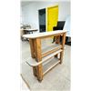 Image 2 : 2 COMMERCIAL 42"W X 12"D X 17 1/2"H WOODEN RISER BENCHES *MUST TAKE ALL*