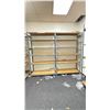 Image 3 : CONTENTS OF BACK STORAGE ROOM INCLUDING: 6 BAYS OF GREY METAL EZ-RECT SHELVING WITH WOOD *ALL 16"D
