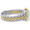 Image 4 : Rolex Ladies Two Tone 18K Yellow Gold And Steel Black Diamond And Sapphire Quick