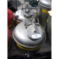 (2) SHORT S/S GAS CANS