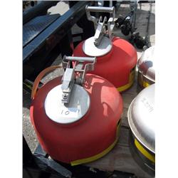 (2) PLASTIC GAS CANS