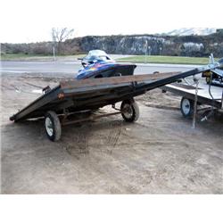 2 PLACE SNOMOBILE TILT DECK TRAILER