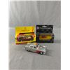 Image 1 : 3 Die-Cast Metal Cars - Mercedes Benz 500 SL, '66 Thunderbird (Both In Original Package) & Classic T