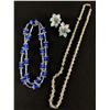 Image 1 : Lovely Crystal and Glass Beads Necklace and Earrings