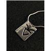 Image 2 : 925 Sterling Silver Aries Pendant Marked BW 925 w/ Chain Necklace