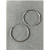 Image 2 : 2 Pairs of Sterling Hoop Earrings