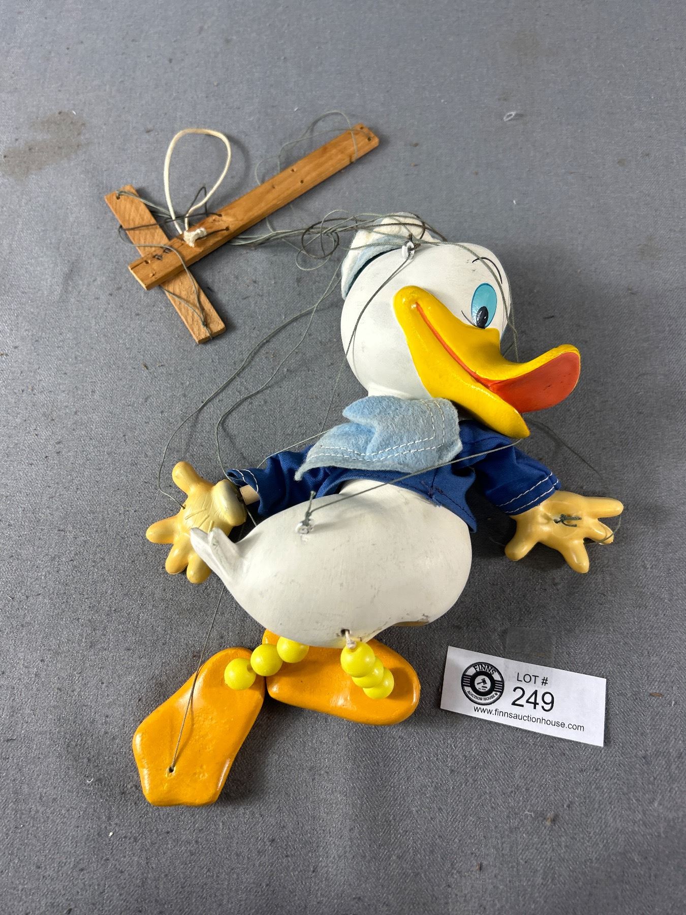 Vintage Walt Disney Donald Duck Pelham Puppet Marionette Made In England
