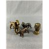 Image 2 : Lot Of Brass/Bronze/Copper Dog Curios & More