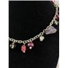 Image 2 : Vintage Silver w/ Glass Stones Necklace