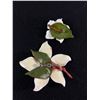 Image 2 : 2 Enameled Vintage Brooch Flower Design