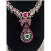 Image 2 : Outstanding Vintage Necklace w/ Sparkling Colours Rhinestones