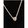 Image 2 : 925 Sterling Silver (Tested) Heart Pendant w/ 925 Chain Necklace
