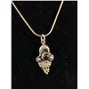 Image 2 : Ornate Sterling Silver Pendant w/ Sterling Silver Chain Necklace