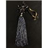 Image 1 : Vintage Black Stone Hanger w/ Tassels