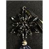 Image 2 : Vintage Black Stone Hanger w/ Tassels
