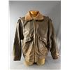 Image 1 : Size 44 Fur Town Ltd Vintage Leather Bomber Jacket