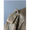 Image 4 : Size 44 Fur Town Ltd Vintage Leather Bomber Jacket