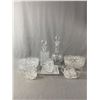 Image 1 : Lot Of Gorgeous Crystal Serving Ware Including Bowls, Decanter, Cream/Sugar & More