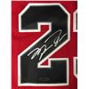Image 2 : MICHAEL JORDAN SIGNED CHICAGO BULLS MITCHELL AND NESS BASKETBALL JERSEY (UPPER DECK COA)