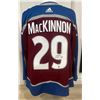 Image 1 : NATHAN MACKINNON SIGNED COLORADO AVALANCHE ADIDAS PRO JERSEY (FROZEN POND COA)