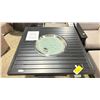 Image 2 : CABANA MONACO 42" SQUARE DARK RUM CAST ALUMINUM PROPANE OUTDOOR FIRE TABLE WITH FIRE GLASS