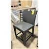 Image 2 : CABANA COAST FUCC DARK PLASTIC RATTAN OUTDOOR PATIO BAR HEIGHT CHAIR