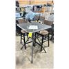 Image 1 : SUNVILLA 30" SQUARE GREY CAST ALUMINUM MESH TOP BAR HEIGHT OUTDOOR PATIO TABLE