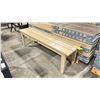 Image 1 : RATANA BROWN METAL OUTDOOR PATIO BENCH ( 57"W X 15"D X 17.5"H )