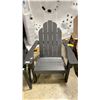 Image 2 : SEASIDE CLASSIC BLACK COMPOSITE OUTDOOR ADIRONDACK CHAIR