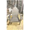 Image 2 : SEASIDE CLASSIC BLACK COMPOSITE OUTDOOR ADIRONDACK CHAIR