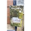 Image 2 : RATANA BLACK/BROWN CAST ALUMINUM OUTDOOR PATIO CHAIR