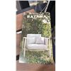 Image 2 : RATANA NEW MIRAGE WOOD GRAIN LOOK BLACK FRAMED CAST ALUMINUM OUTDOOR PATIO BAR CHAIR