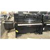 Image 2 : YAMAHA U1 5794810 BLACK MOBILE JAPAN MADE UPRIGHT PIANO ON PIANO MOVERS *NO STOOL*