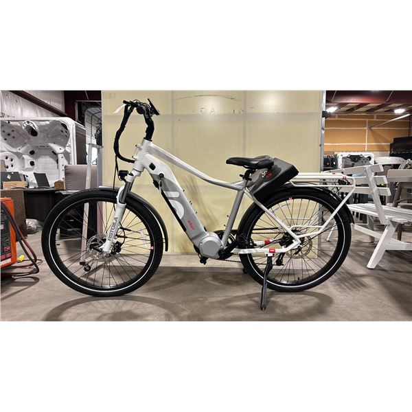 DOST KOPE GLACIER WHITE 9 SPEED, 19"ELECTRIC BIKE; 500W MID DRIVE MOTOR, 100 KM RANGE, 120 NM