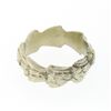 Image 6 : Unique Vintage 14K White Gold Floral Work Wavy Scrunched Eternity Band Ring Sz 5