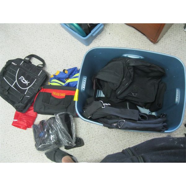 BIN OF MISC. BAGS