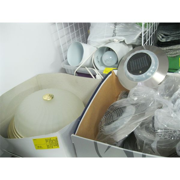 ASST. MISC. LAMPS, CEILING FIXTURE, ETC.