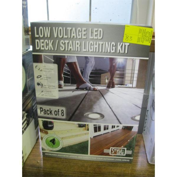 LOW VOLTAGE LED DECK STAIR LIGHTING KIT Low voltage led deck stair lighting kit