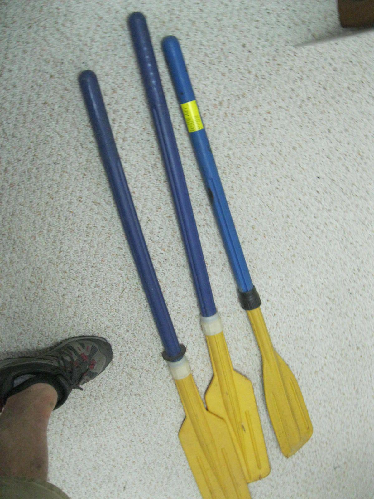 3 PLASTIC PADDLES