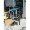 Image 1 : 2 SM. METAL TABLES & 3 CHAIRS