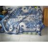 Image 2 : SM. UPHOLSTERED LOVESEAT W/BLANKET THROW