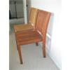 Image 2 : PAIR OF WOODEN SLAT CHAIRS