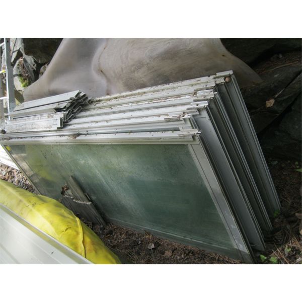 ASST. METAL FRAMED SLIDING GLASS DOORS
