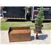 Image 1 : WOODEN STORAGE BENCH AND MORE!