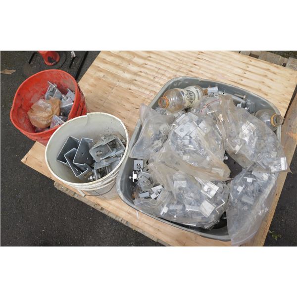 Contents of Pallet: Clamps, Fittings, Hardware, etc